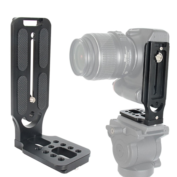 Quick Release L-mount Arca Swiss Camera Bracket Vertikal Med Quick Release Plåt