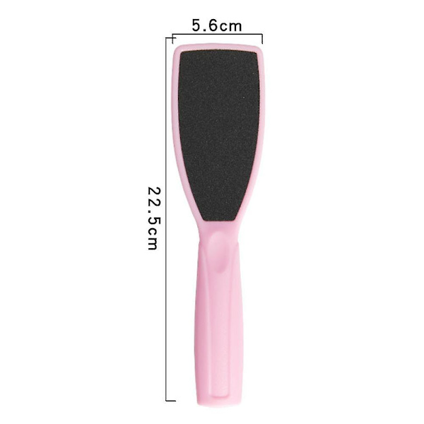 Fotfil Kit Fot Scrubber Fot Rasp Och Dubbelsidig Hälfil Pedikyrverktyg Callus Remover Fan-shaped pink (pink OP)