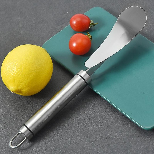 Apelsin Citrus Skalare Rostfritt Stål Slicer Cutter Peeler Remover Öppnare Humaniserad Design Böjd Handtag Fruktverktyg Köksredskap-2st