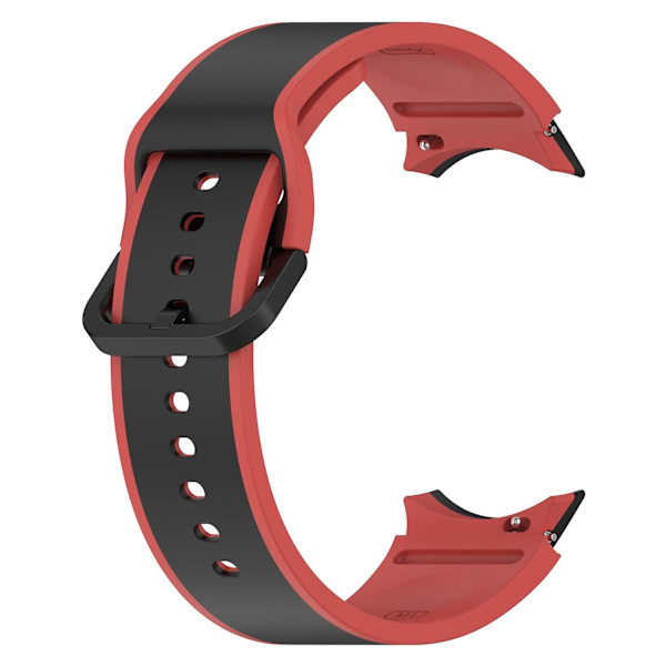 20mm Sport Watch Strap för Galaxy Watch4/5/6 40mm 44mm/Watch6 Classic 43mm 47mm/Watch 5 Pro 45mm Black Red