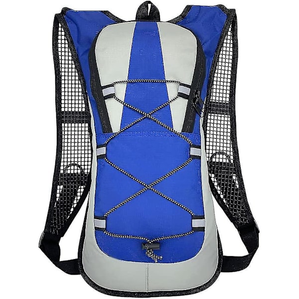 Ulkoilureppu Ultralight Vaellusreppu Kokoontaitettava Reppu Vedenpitävä Hengittävä Matkakassi Pyöräilykassi Blue