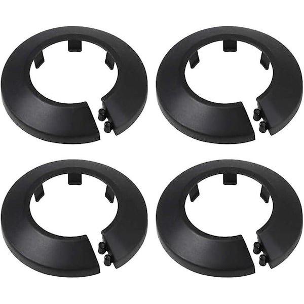 4 kpl Seinälaipan ulkohalkaisija Laippa Helppo asennus Muovinen patterin peitelevy Vesiputken viemärilinjan suojus Kaulus Seinäputken suojus Koristelu Pi Black 43mm