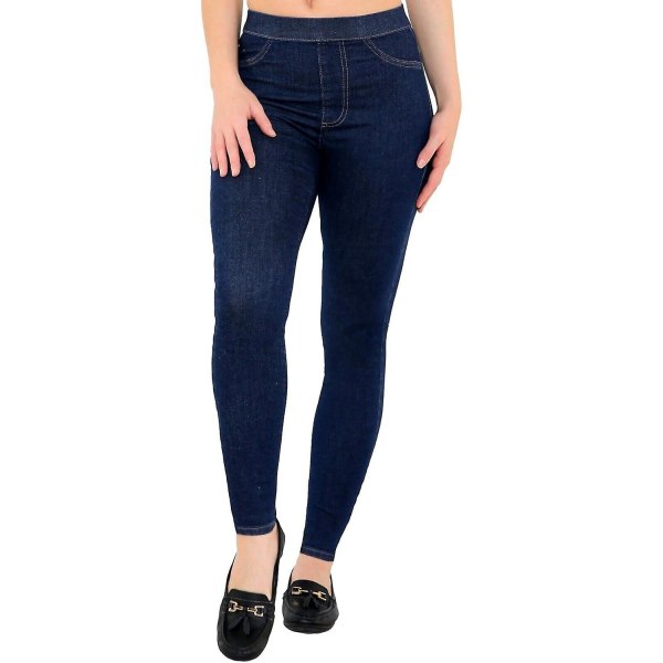 Pull-on jeans med hög midja Stretchy Skinny Denim