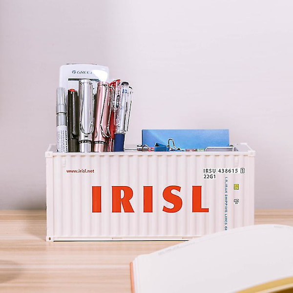 20ft Mini Fraktbehållare Modell Leksaker Lastbehållare Maritimo Diecast Container Fartyg Box Pennhållare Kontorsgåvor Anpassad Logotyp IRISL 30 Pen holder