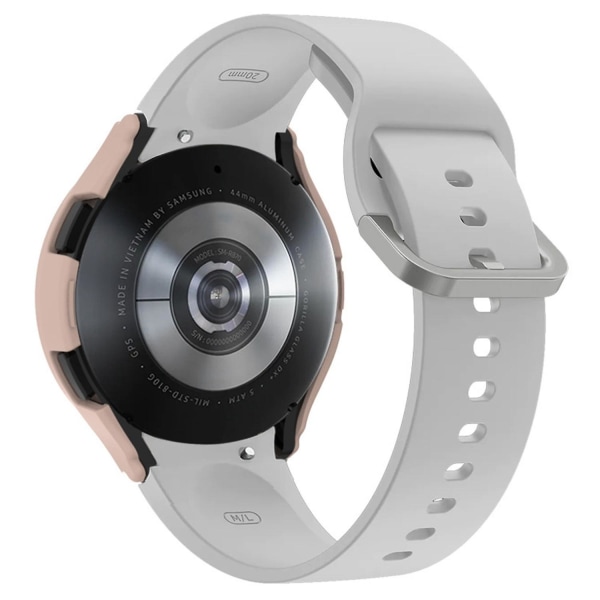 Smart Watch PC- case för Samsung Galaxy Watch 5 44mm, Cover ramskydd med våg Pink