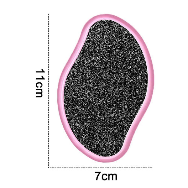 Glasfodfil Callus Remover, Fodbuffer Brusepedikyrværktøj til Mænd, Kvinder, Blød Fodpleje Pink * Black Scrub Craft