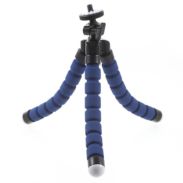 Bærbar, myk, justerbar stativholder for GoPro Hero 4/3+/3/2/1 SJ4000/5000/6000 Xiaomi Yi Blue