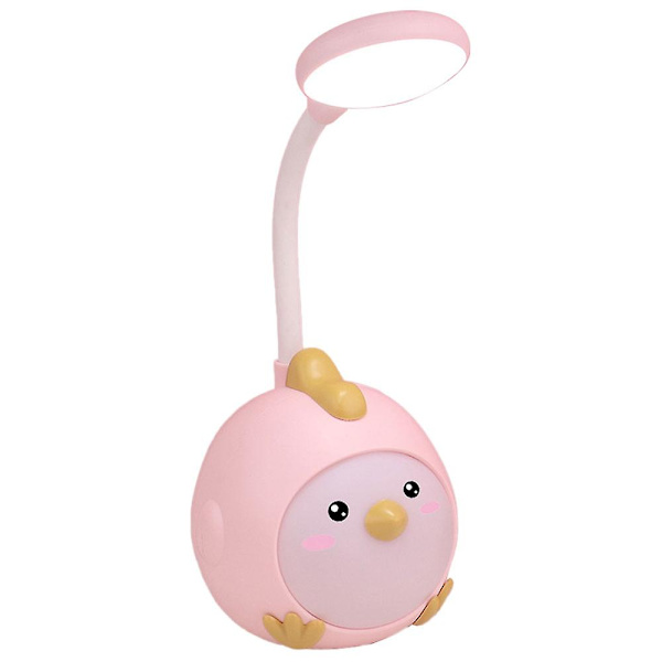 Rosa, Gul og Blå Trefarget Lærings Øyebeskyttelseslampe USB Oppladbar Nattlampe pink