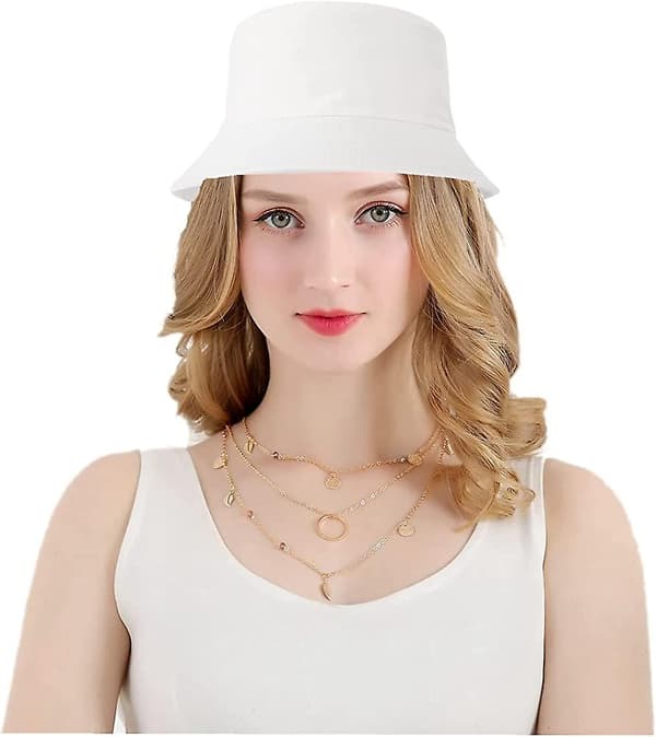 Bucket Hat Unisex Solhatte Ensfarvede Farver Til Acsergery Mænd Kvinder Gave