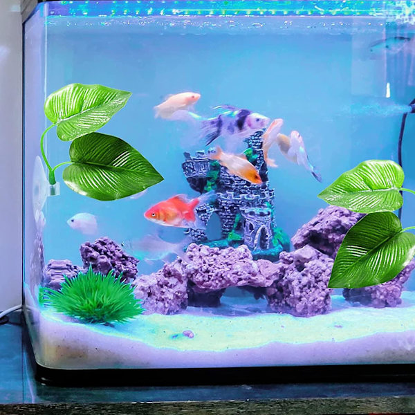 2-pakning Beta Blad Seng Fisk Hvile Blad Betta Hengekøye Beta Tank Dekorasjoner Akvarieplanter Betta Fisk Tilbehør For Liten Tank