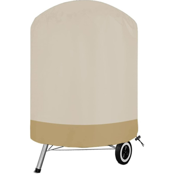 Utomhusgrillöverdrag, 210d (storlek: 62*105cm/24.41*41.34in, färg: beige+kaffe)