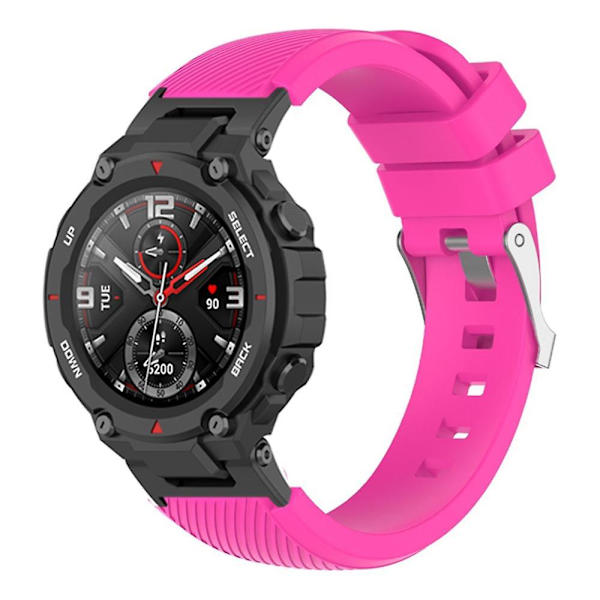 22mm universaali silikoninen ranneke Huami Amazfit T-Rex(Pro)/Ares -kelloon, korvaava ranneke Rose