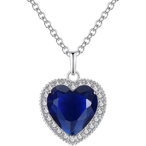 Titanic Heart Of The Ocean Halsband The Blue Love Pendant Halsband Cubic Acsergery Present