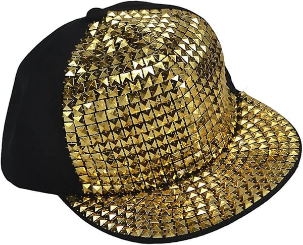 Ny platt hatt basebollkeps hiphop hattar mode paljetter Acsergery present