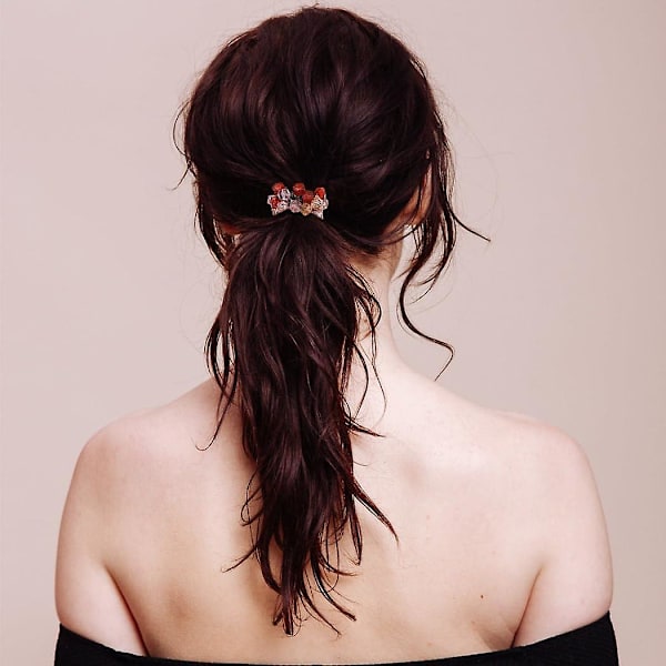 Hårband 2 st Kristallhår Scrunchies Elastiska Hårband Hårhållare A