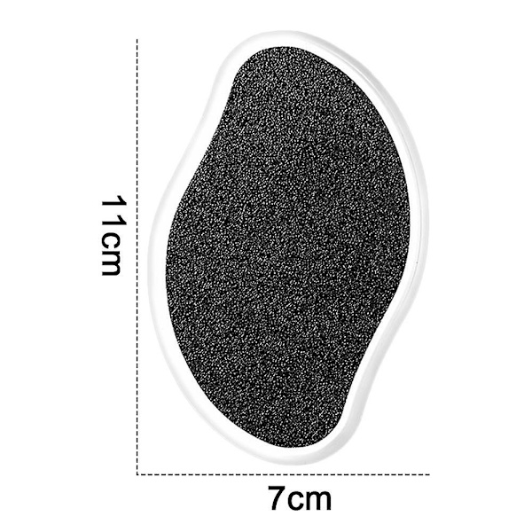 Glasfodfil Callus Remover, Fodbuffer Brusepedikyrværktøj til Mænd, Kvinder, Blød Fodpleje White * black frosted craft