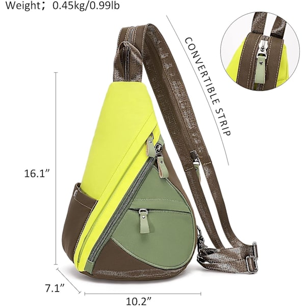 Nylon Sling Bag - Liten Crossbody Ryggsäck Axelväska Casual Dagryggsäck Multifunktionell Ryggsäck För Män Kvinnor