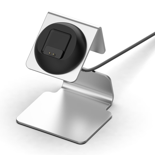Til Xiaomi Smart Band 8 Ur Oplader Holder Metal Smartwatch Oplader Stand (uden Oplader) Silver