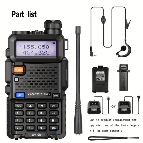 UV-5R 8W Forbedret Version Bærbar Walkie Talkie
