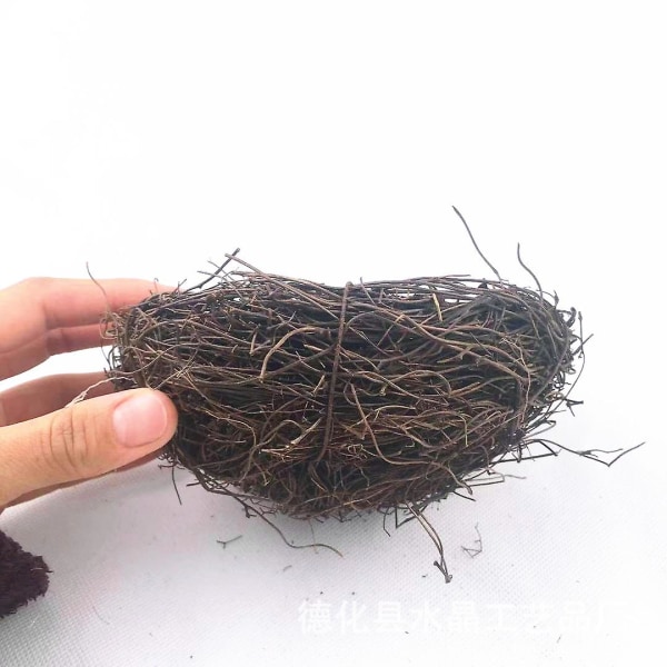 3 Pakkausta Rattan Lintupesiä, Luonnollinen Käsityönä Tehty Lintupesä Sisustus, Lintupesiä Askarteluun (4\" & 6\" & 8\")