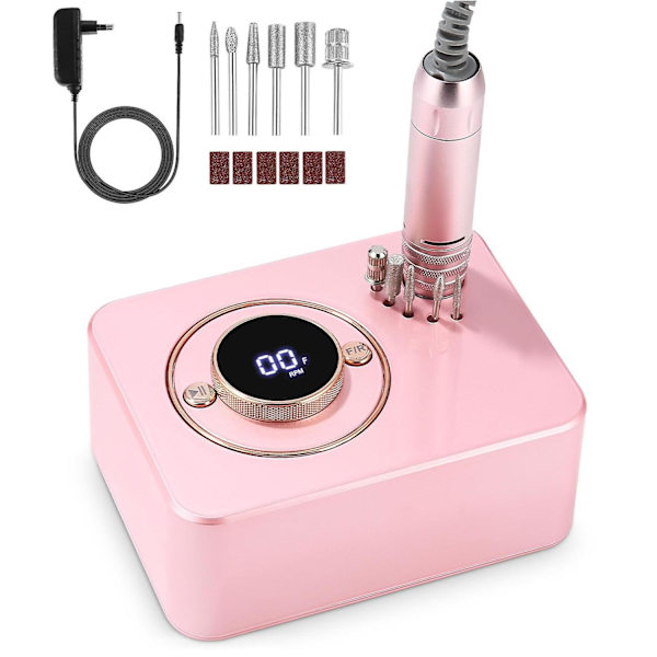 Ammattimainen kynsipora 35000 RPM, säädettävä nopeus, sähköiset kynsilakat, sähköinen kynsiviila, manikyyrisetti DIY-salongiin - GSL US Plug