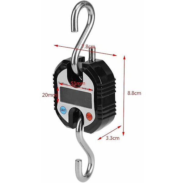 Bærbar Mini Kran Digital Elektronisk Vægt Lcd Display