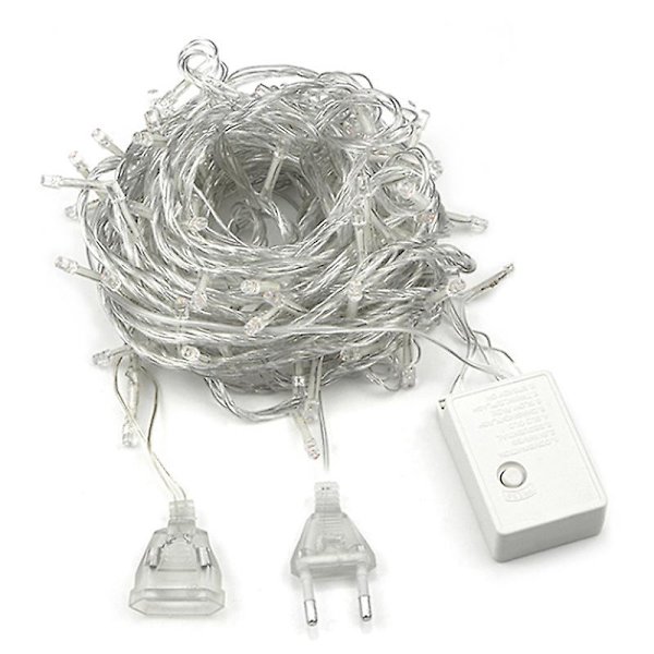 Led fönstergardin ljusslinga, inomhus utomhus bröllopsfest dekoration Warm white 6*0.5
