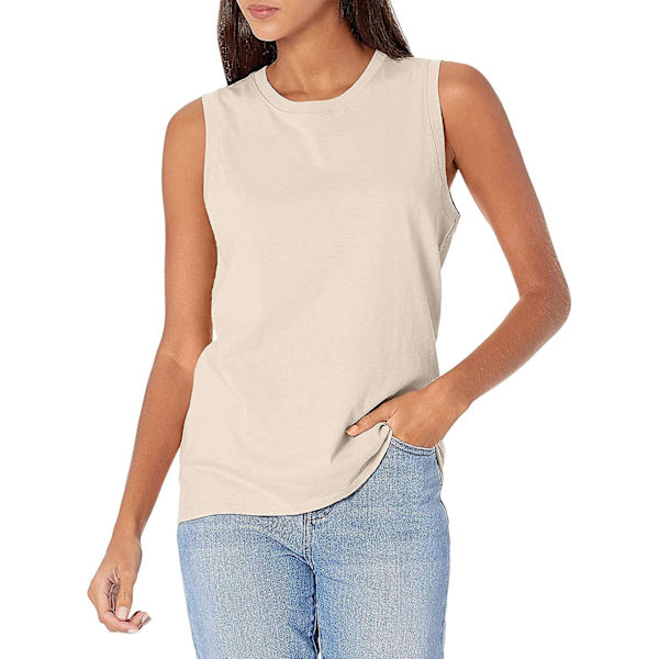 Tanktopp med rund hals for kvinner Antique Rose 3XL