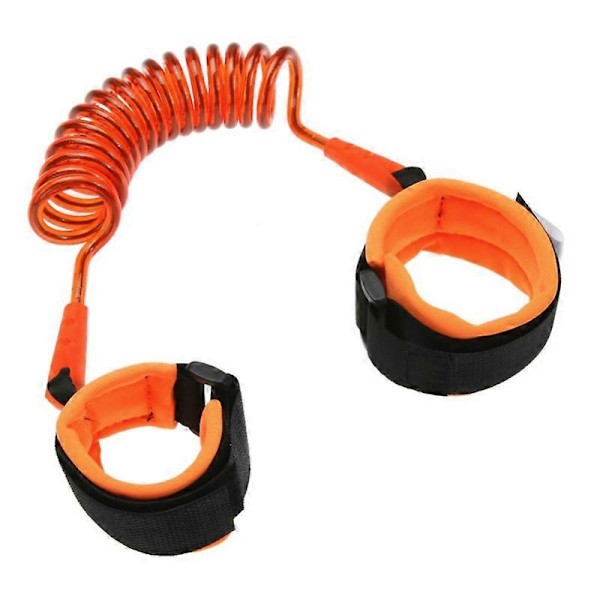 Justerbar Baby Walkers Bälte Barn Säkerhet Anti-förlorad Handledslänk Band Barn Sele Koppel Rem Baby Vagn Tillbehör 250cm  Orange