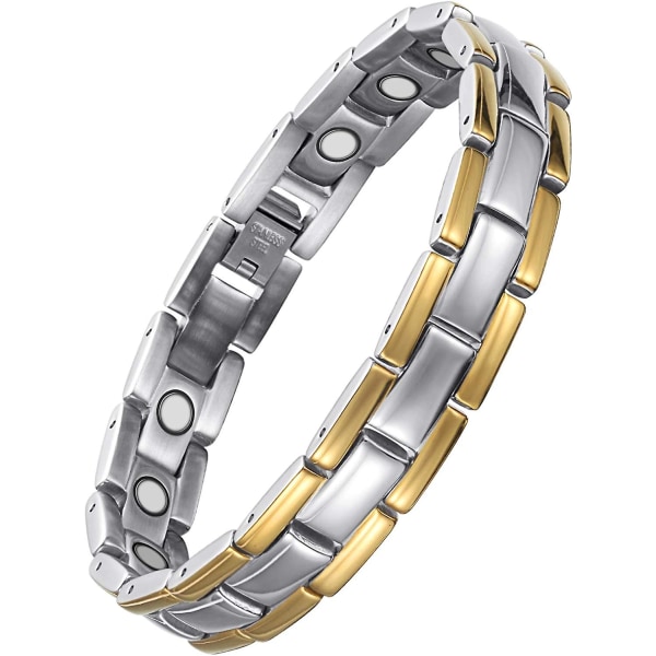 Magnetiska armband för män Titanium stål rad Starka magneter armband