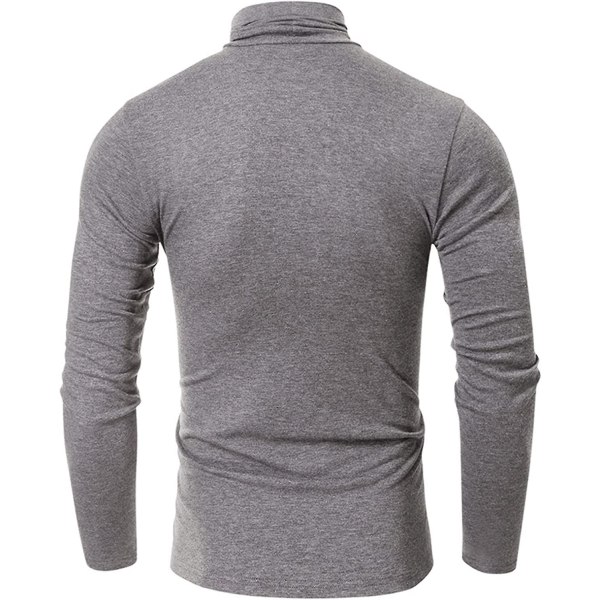 Herre Basic Rullekrave Top Jumpere Slim Fit Langærmet Pullover Rullekrave