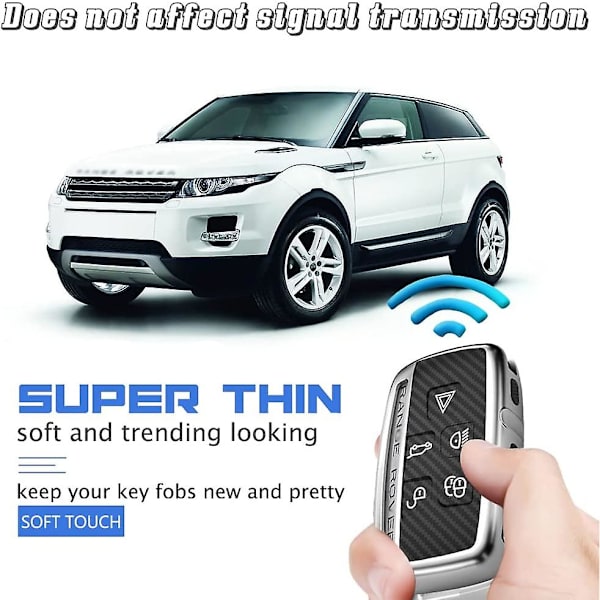 Bilnyckelskydd Kompatibelt Med Acsergery Range Rover, Tpu-skydd För 5-knappars Bilnycklar Present
