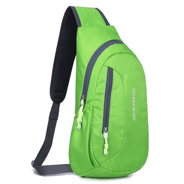 Cykelaxelväska utomhus fritidssportväska lätt polyester crossbodyväska Green