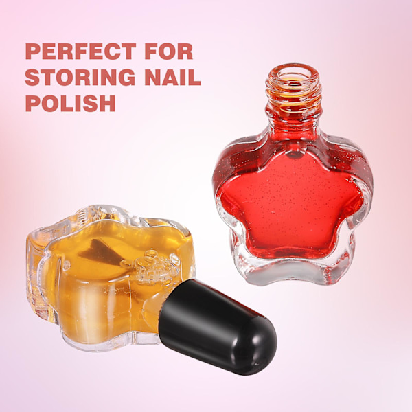 10 st 5ML Tomma Nagellacksflaskor Glas Nagellackbehållare för Nagelsalong