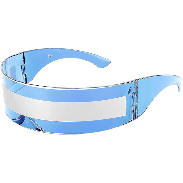 80'er Futuristic Visor Cyber Solbriller Mænd Kvinder Futuristic Punk Style Cosplay style3