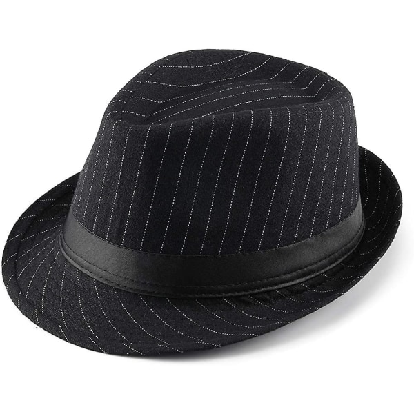 Acsergery Unisex Classic Manhattan Structured Gangster Trilby Fedora Hat Present