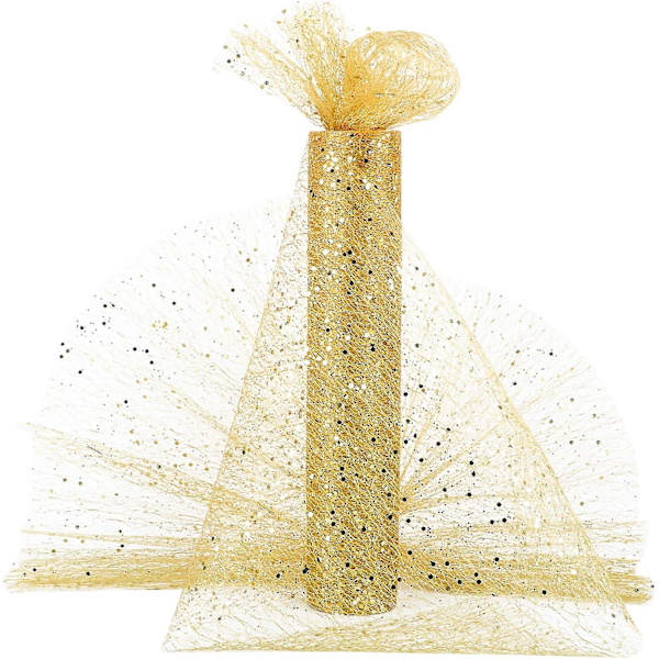 Sparkle Tyl Rulle Glitter Pailletstof Bånd Til Håndværk