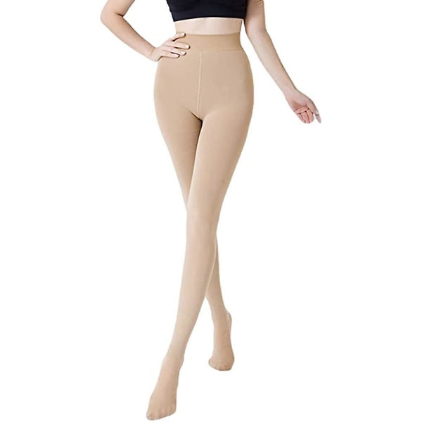 Vinter Varma Leggings Dam Termiska Strumpbyxor Fleece Foder Full Längd Termisk