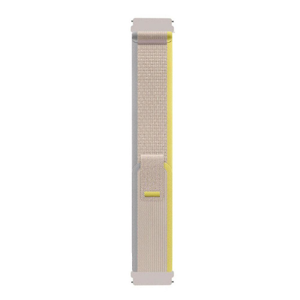 Til Garmin Venu 2 Plus / Venu Sq 20mm Udskiftnings Trail Loop Nylon Bånd Sport Justerbar Urrem Beige