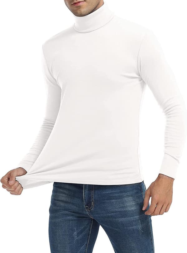 Herr tröja med polokrage, slim fit, långärmad