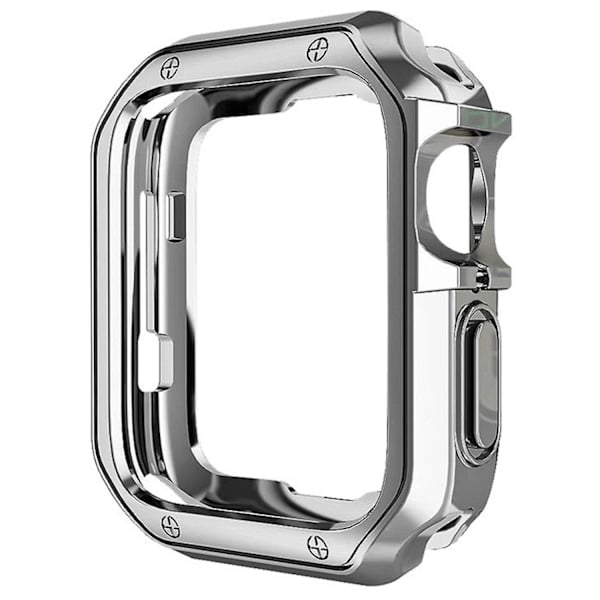 Skyddande fodral för Apple Watch Series 1/2/3 38 mm, exakt utskärning, droppskydd i TPU Silver