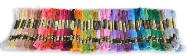 Flissy - 50 nøgler broderigarn - Assorterede farver