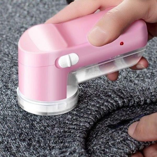 Elektrisk fnugfjerner til stof, genopladelig sweaterbarbermaskine med 8-bladet rustfrit stålblad, dobbelt beskyttelse, aftagelig beholder