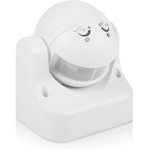 IR-sensorströmbrytare IP44 Utomhus PIR Säkerhetsrörelsesensor med Vattentät, Dammtät, 180 Graders Induktionsvinkel, Super Lång Induktionsavstånd 15 m