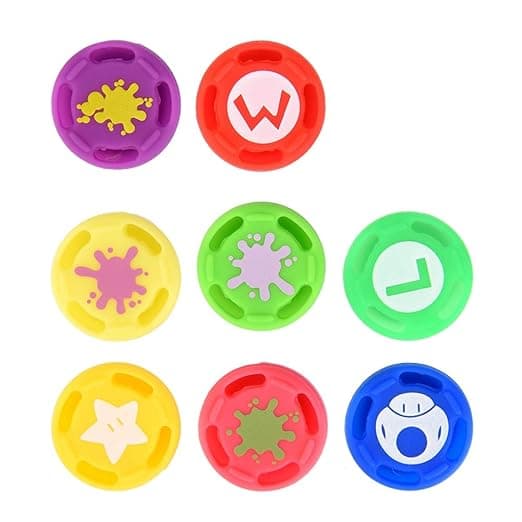 Tommelgrep, 8 stk. erstatning silikon analog kontroller joystick tommelspak grep hette deksel for Switch PRO