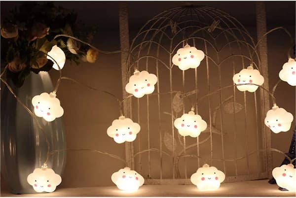 20 LED-stjernelyskæde til børneværelse
