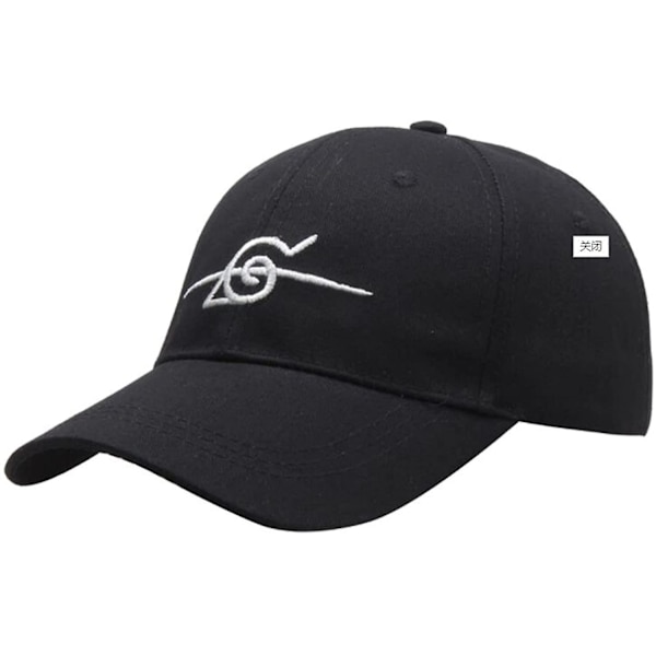Set med 2 kepsar, svart, one size