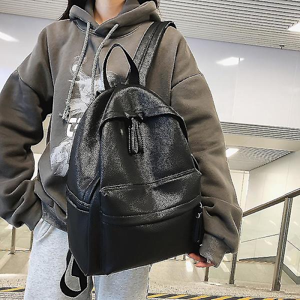 Fashion Ryggsäck Hög Kvalitet Pu Läder Dam Ryggsäck För Tonåriga Flickor Skola Axelväska Ryggsäck Multi-färg Valfritt Blue