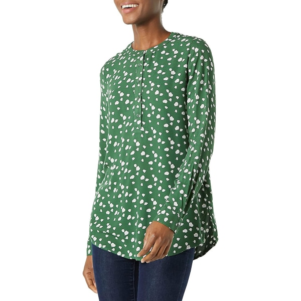 Kvinnors långärmade vävda blus Style 8 XL