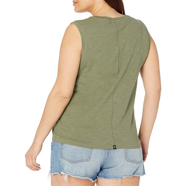 Nicole Muscle Linne med rund hals, dam Olive